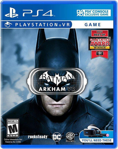 Jogo Batman: Arkham Vr - Ps4 Vr - Ação E Aventura