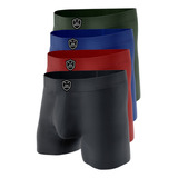  Cuecas Boxer Algodão Cotton Box Original Oferta Kit 4