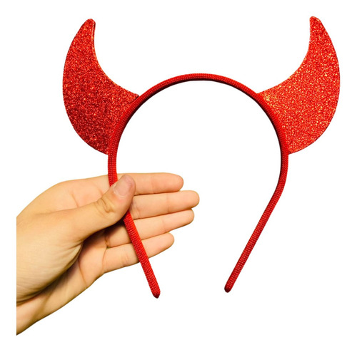 03 Tiara Arco Chifre Diabinha Fantasia Carnaval Halloween