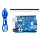 Placa De Arduino Uno R3 Con Cable Usb