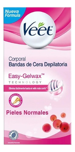 Veet Bandas Depilación Corporal Piel Normal X12 Unidades