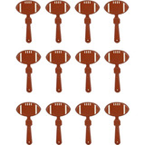 Beistle Football Clappers, 12 Piezas, Marrón / Blanco