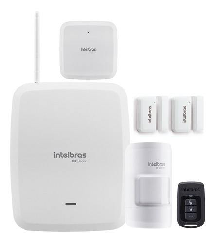 Kit Central De Alame Sem Fio E Wifi Amt 8000 Com 3 Sensor