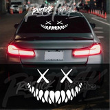 Calco Crazy Smile Sonrisa Monster Dientes Tatoo Tuning 45cm