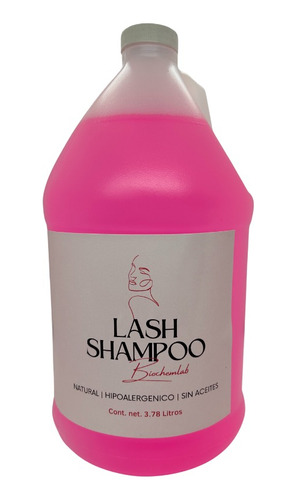 Lash Shampoo Rosa 3.78 Litros Limpiador De Pestañas