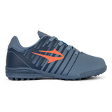 Botines Pista Topper Kaiser Ii Kids Azul Naranja Niño