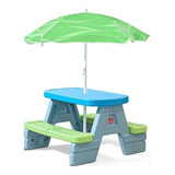 Mesa Infantil Picnic Con Sombrilla Step2 Sun & Shade 