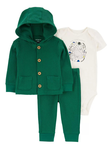 Conjunto Bebe Carters Importado Abrigado