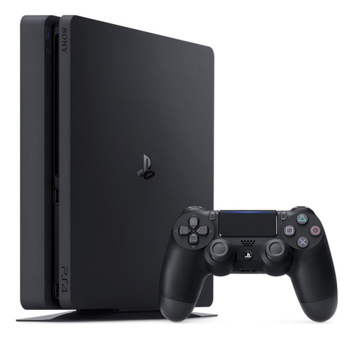 Playstation 4 (ps4) Slim 500gb, Incluye Mando Y Cables 