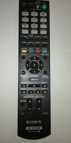 Control Remoto Para Sony Muteki Modelo Rm-aau116 Original 