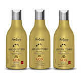 Kit Cauterização Sos Socorro Óleo De Argan Anjore 300ml