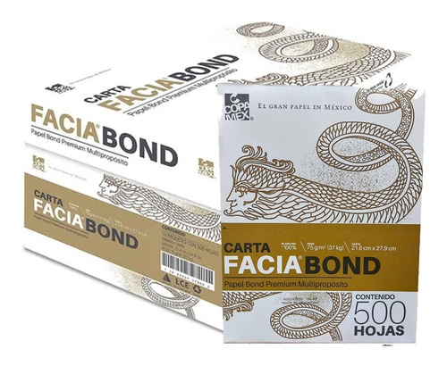 Caja De Hojas Facia Bond 5000 Hojas Blancas Carta Ecologicas