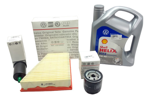 Kit Filtros Aire/combustible/aceite/helix 5w40 4l Gol Trend 