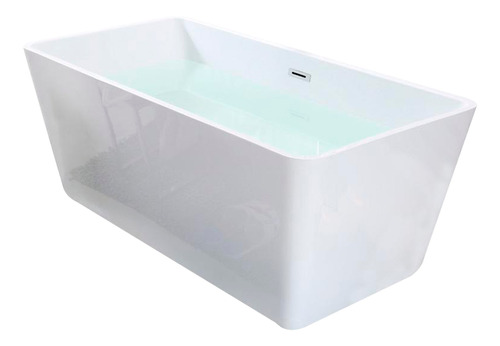 Solana Tina Para Baño Modelo Azalea 150x80x60 Cm Blanco Rectangular De Acrílico Solido Slim / Jacuzzi Bañera Alto Brillo Para Cuarto De Baño