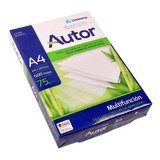 Resma Papel Fotocopia A4 75 Gr. X 500 Hojas Autor Multi X Un