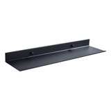 Estante De Pared Flotante Negro Para Cocina Y Baño, Estante