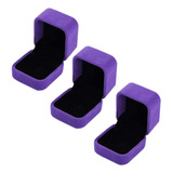 Caja Para Aretes De Terciopelo, Mxvlv-003, 3 Pzas, Joyero De