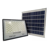 Reflector Led Con Panel Solar 300w Construled Luz Blanca 