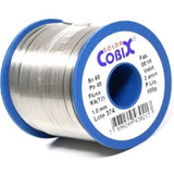 Solda Estanho 60x40 1mm C/ Fluxo Ra (t2) Rolo 500g - Cobix