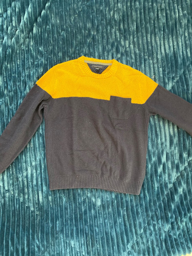 Suéter Para Caballero Marino Con Amarillo Th