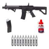 Rifle Kit Crosman Dpms Sbr Automatica Co2 Bbs .177 4.5mm X P