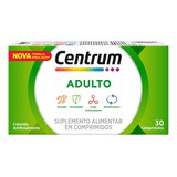 Suplemento Em Comprimidos Centrum  Adulto Vitaminas Adulto Em Caixa De 39.6g 30 Un