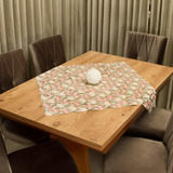 Toalha De Mesa Para Chá Rendada Requinte 85cm X 85cm