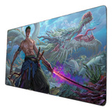 Mouse Pad Largo Rorono Zoro Anime Diseño Unico Arte 30x70cm 