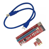 Riser Adaptador Pcie 16x A 1x 007s Mineria Ethereum Usb 60cm