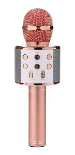 Microfono Karaoque Con Bluetooth Y Distocionador De Voz 858