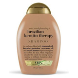 Shampoo Ogx Ever Straight Terapia Keratina Brasileña 385ml
