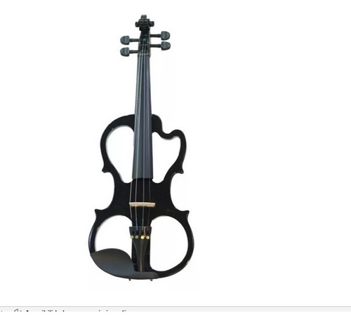 Violin Electrico 4/4 Negro Con Estuche 