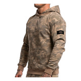 Sudadera Con Gorro, Camuflaje, Deportiva, Casual, Ajustada.