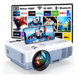 Proyector Con Wifi Y Bluetooth, 5g Wifi Nativo 1080p 9500l 4