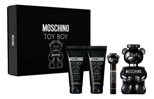 Kit Moschino Toy Boy Edp 100 Ml -  Estuche 4 Piezas