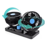 Ventilador Duo Coche Auto Interior 360° 