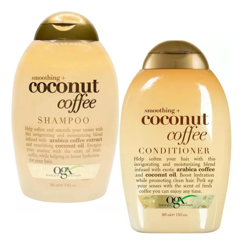  Ogx Shampoo Y Acondicionador Coconut Coffee Smoothing
