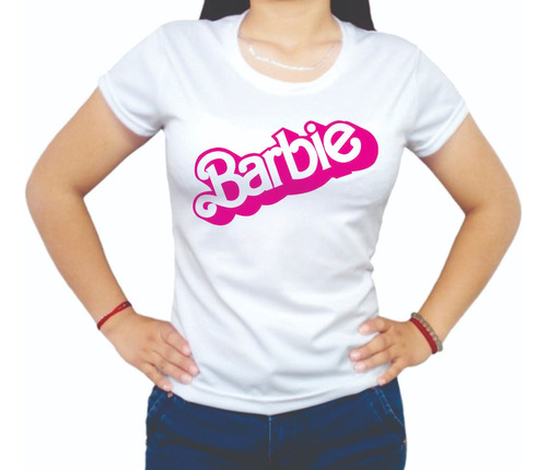 Playera Barbie - Barbie Logo - Para Dama Y Niña