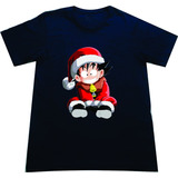 Camisetas Navideñas Goku Cacaroto Navidad Adultos Niños Mg2