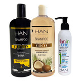 Combo X2 Shampoo Carbon Detox - Coco + Finalizador Han