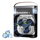 Enfriador Aire Portátil Air Cooler Fan Con Led