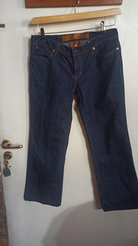 Pantalon Recto Jean Akiabara Azul Oscuro 28  1%spandex Np Ce
