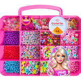 Kit De Miçangas Cores Da Barbie P/ Pulseiras E Acessórios