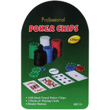 Poker 120 Fichas 2 Juegos De Cartas + Paño Poquer