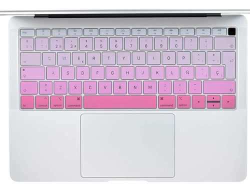 Cubre Teclado Español Macbook 20-19  Rosa Bio