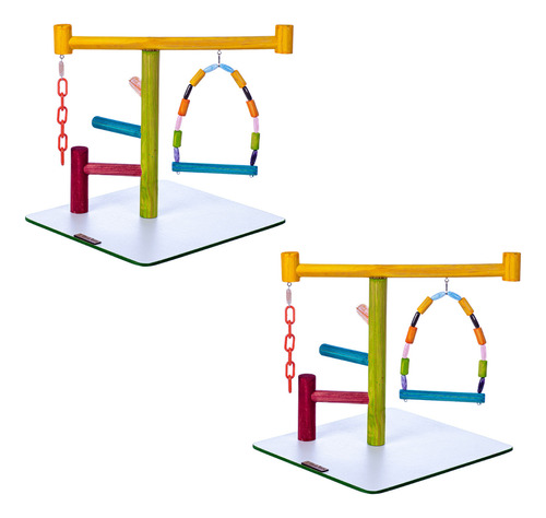 Kit 2 Un - Brinquedo Play Playground Maritaca E Papagaio 