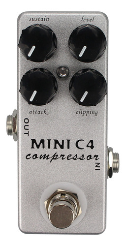 Pedal De Efeito De Guitarra Com Compressor Mosky Mini C4