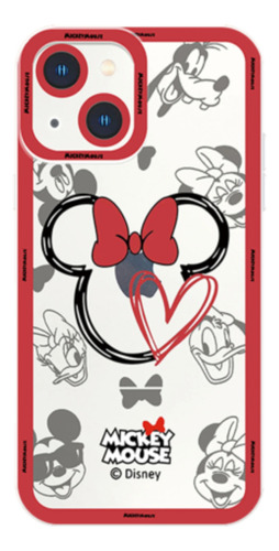 Funda Disney Mickey Minnie Para iPhone 15, 14, 13, 12, 11 Pr