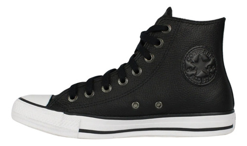 Tênis Converse All Star Chuck Taylor Couro European Hi Preto