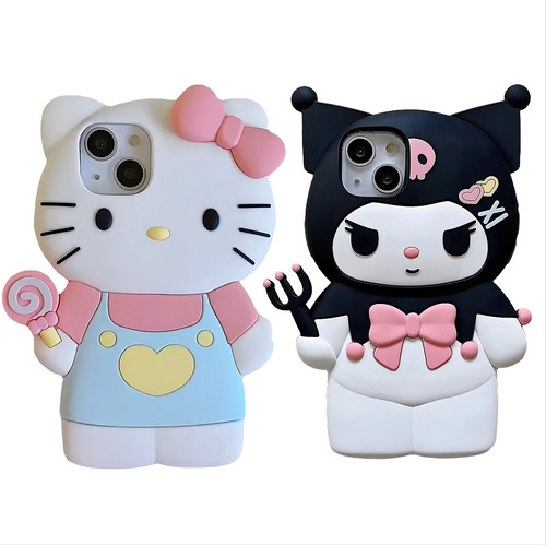 Funda Hello Kitty Kuromi 3d Para iPhone 11 12 13 14 15 P Max